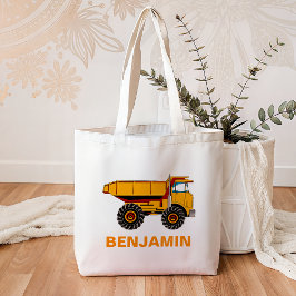 Bolsa Tote Caminhão de Construção para Crianças