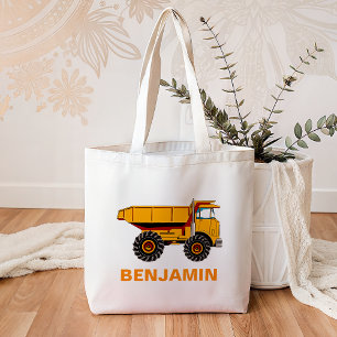 Bolsa Tote Caminhão de Construção para Crianças