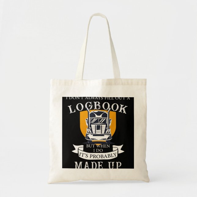 Bolsa Tote Caminhão Engraçado Dirigindo Trator Traile (Frente)