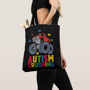 Bolsa Tote Caminhão Monstro de Conscientização do Autismo Esm