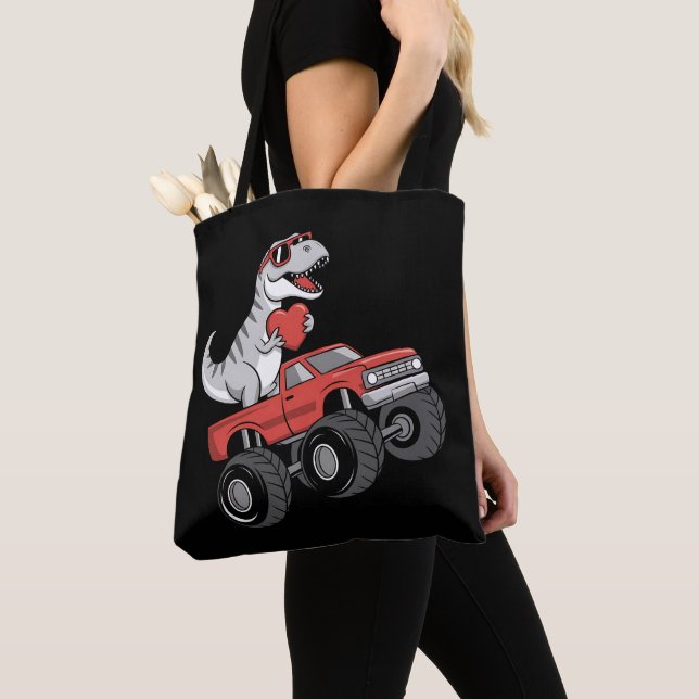 Bolsa Tote Caminhão Monstro de Dinossauro T Rex do Dia dos Na (Close Up)