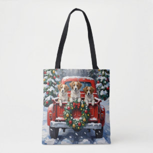 Bolsa Tote Caminhão Vermelho de Natal Papillon Feriado