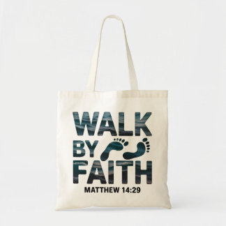 Bolsa Tote Caminhar Pela Fé Cristã Oceano