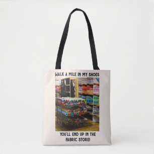 Bolsa Tote Caminhar uma milha nas minhas calçados