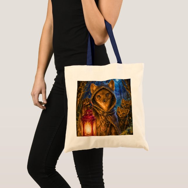 Bolsa Tote Caminho da Floresta Antiga, Pinemarten (Frente (produto))