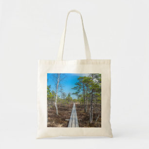 Bolsa Tote Caminho de madeira sobre o pântano