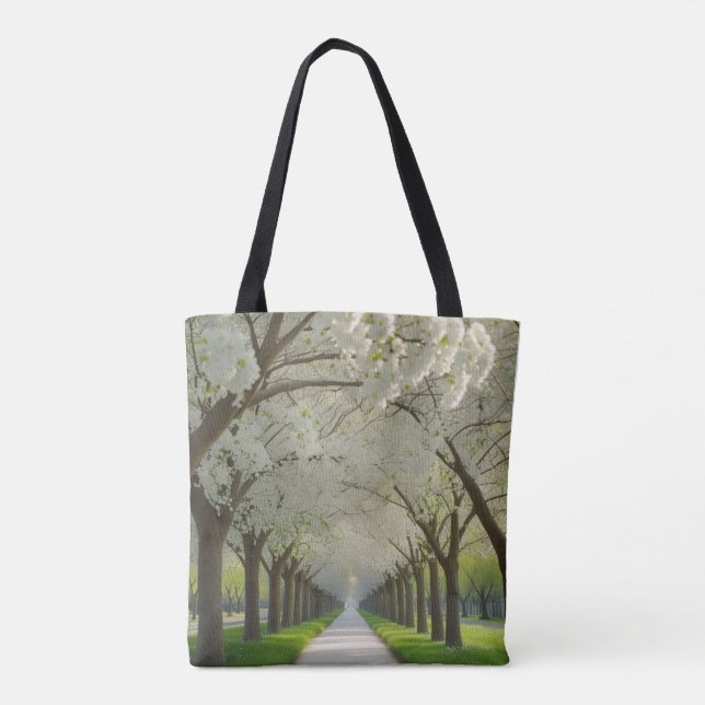 Bolsa Tote "Caminho do Blossom - Paz do Carregar com você" (Verso)