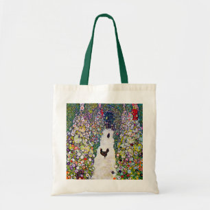 Bolsa Tote Caminho do Jardim com Galinhas, Gustav Klimt