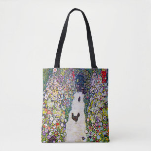 Bolsa Tote Caminho do Jardim com Galinhas, Gustav Klimt