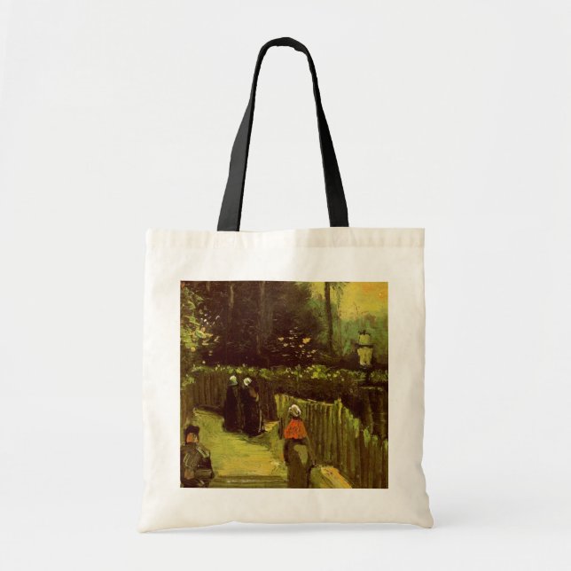 Bolsa Tote Caminho Íngreme em Montmartre por Vincent van Gogh (Frente)