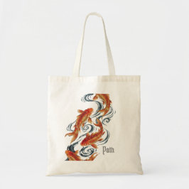 Bolsa Tote Caminho – Símbolo Atemporal do Koi de Crescimento
