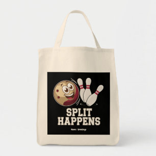Bolsa Tote Camisa de boliche para Homens e Mulheres Acontece