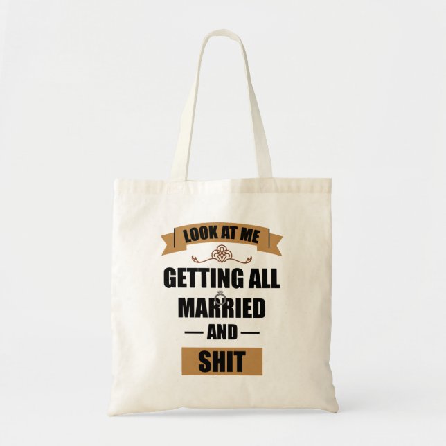 Bolsa Tote Camisa de Dama de Honra Festa de Solteira Bêbada C (Frente)