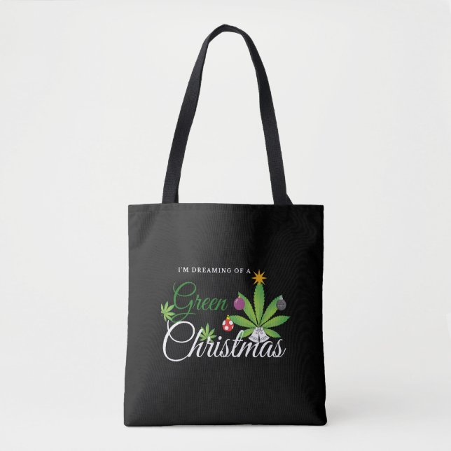 Bolsa Tote Camisa de Semana Verde de Natal (Frente)