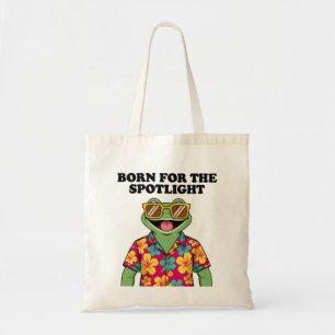 Bolsa Tote Camisa havaiana engraçada de sapo tropical Design