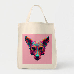 Bolsa Tote Camisa Psychedelic Best Friend - Design de Cachorr