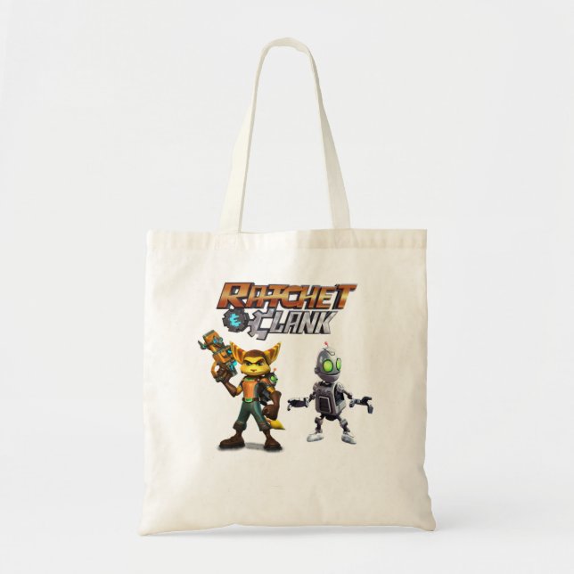 Bolsa Tote Camisa T Clássica Ratchet e Clank (Frente)