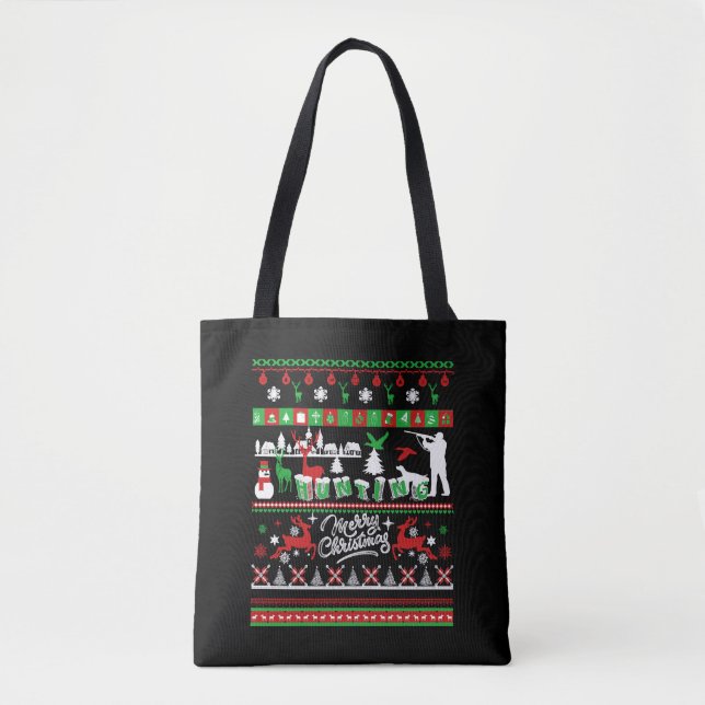 Bolsa Tote Camisas de Caça - Camisa de Natal de Caça (Frente)