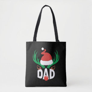 Bolsa Tote Camisas de natal pai DEER