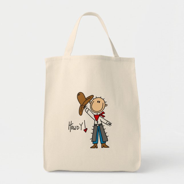 Bolsa Tote Camisas e Presentes Cowboy Howdy (Frente)
