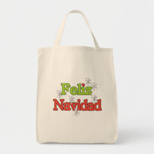 Bolsa Tote Camisas e presentes Feliz Navidad