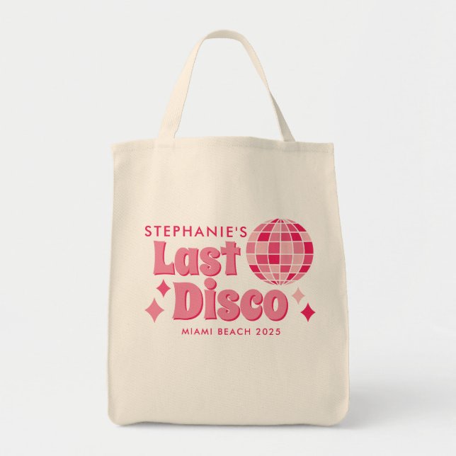 Bolsa Tote Camisas Personalizadas com Tema de Disco de Soltei (Frente)
