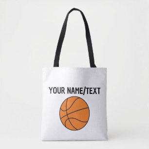 Bolsa Tote Camiseta Básica Masculina de Basquete com Texto Pe