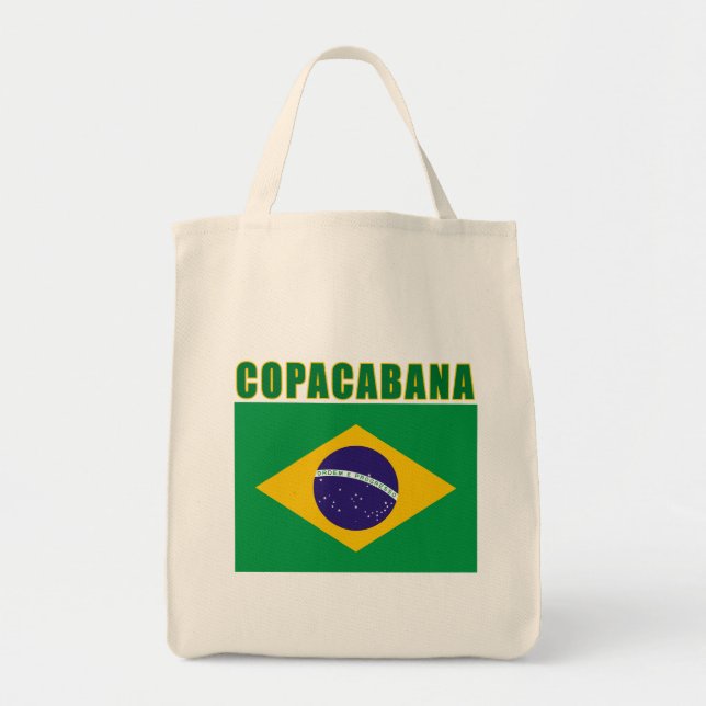 Bolsa Tote Camiseta da praia de COPACABANA, presentes (Frente)