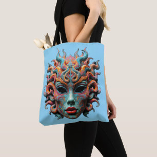 Bolsa Tote Camiseta de arte mitológico psicodélico da jovem M