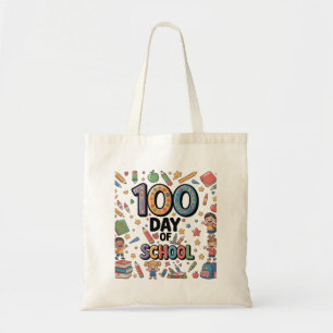 Bolsa Tote Camiseta Divertida do 100º Dia de Aula Crianças
