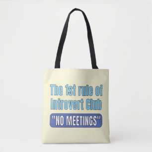 Bolsa Tote Camiseta do Clube de Introvertidos