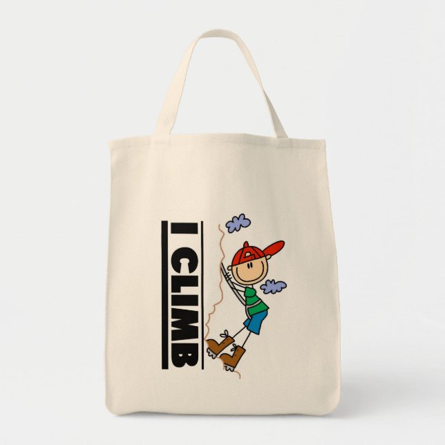 Bolsa Tote Camiseta e presentes da escalada (Frente)
