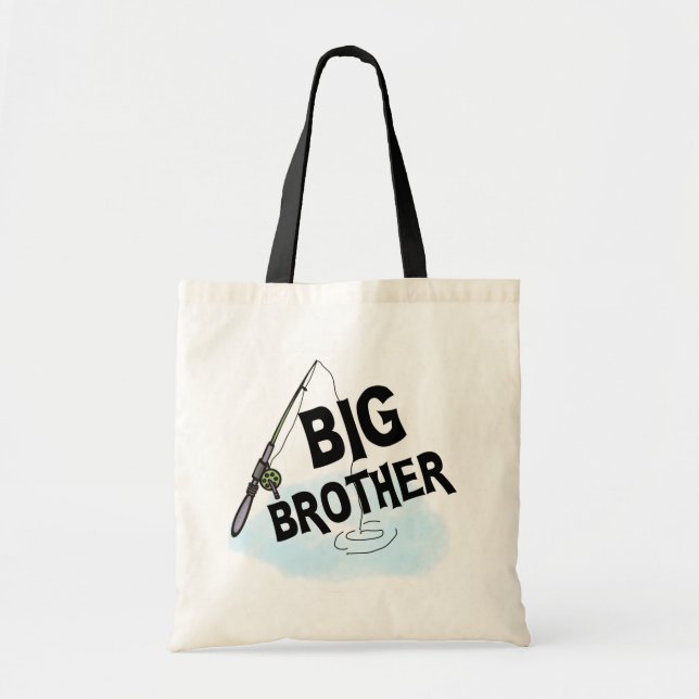 Bolsa Tote Camiseta e presentes da pesca do big brother (Frente)