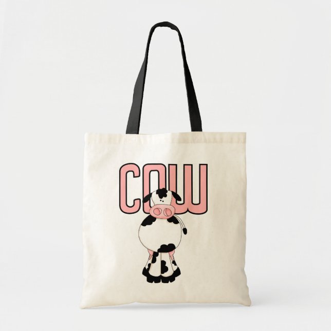 Bolsa Tote Camiseta e presentes da vaca (Frente)