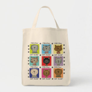 Bolsa Tote Camiseta e presentes do amante do gato do Meow