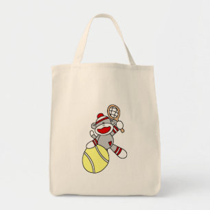 Bolsa Tote Camiseta e presentes do tênis do macaco da peúga