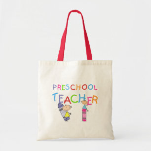 Bolsa Tote Camiseta e presentes prées-escolar do professor