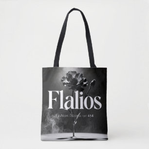 Bolsa Tote Camiseta Estética Floral Escura Night Bloom