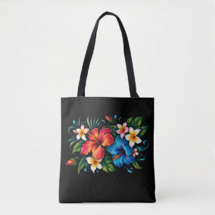 Bolsa Tote Camiseta feminina com design floral vintage colori