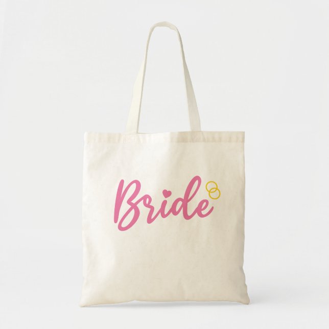 Bolsa Tote Camiseta Noiva Para Ser Casada Despedida de Soltei (Frente)