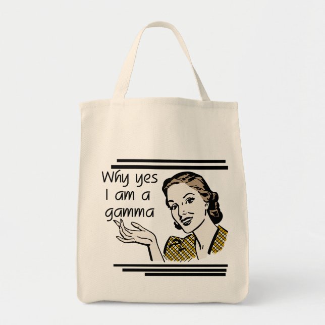 Bolsa Tote Camiseta retro e presentes da gama (Frente)