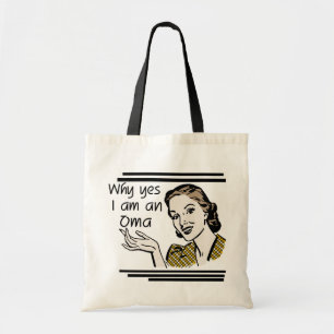 Bolsa Tote Camiseta retro e presentes de Oma