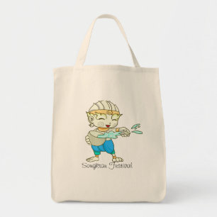 Bolsa Tote Camiseta Songkran Festival Bangkok Tailândia