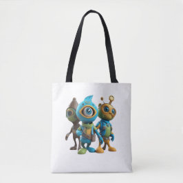 Bolsa Tote Camiseta-T Malhada 3D - Desi Reprodutivo E Vibrant