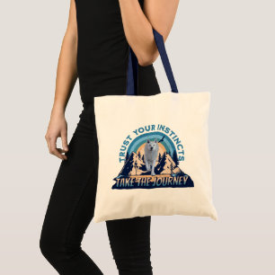 Bolsa Tote Camiseta Trust Your Instincts Lobo Ártico