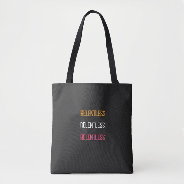 Bolsa Tote CamisetaRelentless (Frente)