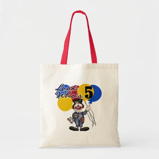Bolsa Tote Camisetas de aniversário e presentes de 5 de circo (Frente)