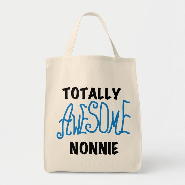 Bolsa Tote Camisetas de texto e presentes totalmente incrívei (Frente)