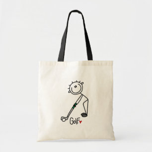 Bolsa Tote Camisetas e Presentes Básicos de Golfe com Boneco
