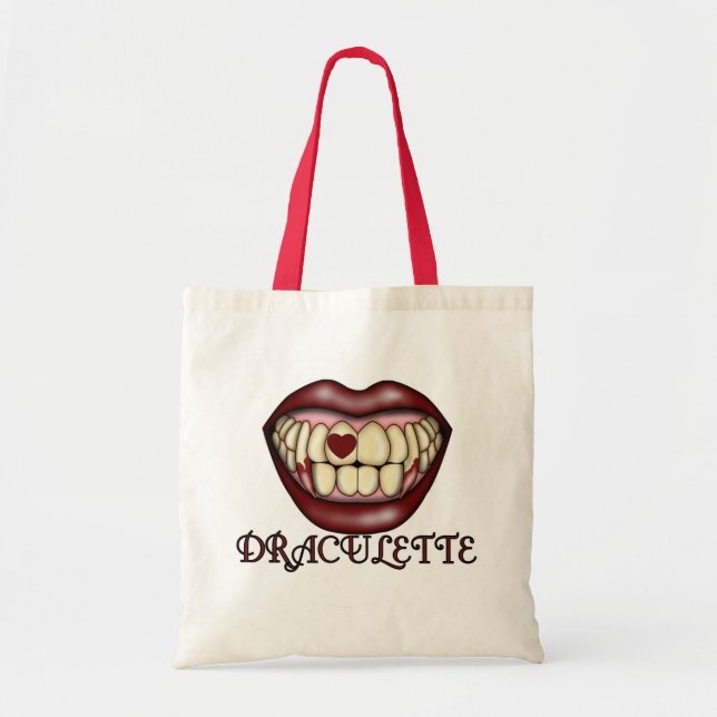 Bolsa Tote Camisetas e presentes da Draculette (Frente)